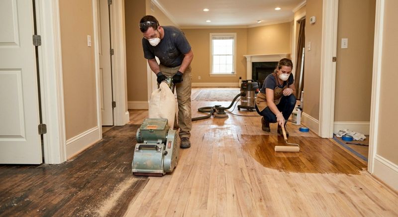 Walnut Floor Refinishing in Kansas City, KS
